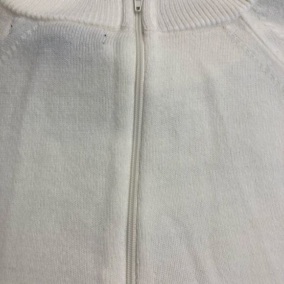 DESIGNER ORIGINALS,Women’s White XL Sweater, Back zipper closure,New with tags - Picture 7 of 12